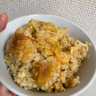 カップ麺で簡単！シーフードピラフ風炊き込みご飯